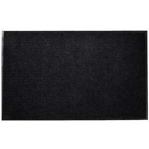 vidaXL Tapis d'entr&eacute;e noir 90 x 60 cm PVC
