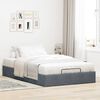 vidaXL Cadre de lit ottoman sans matelas gris foncé 120x190 cm velours