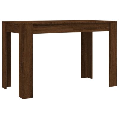 vidaXL Table à dîner Chêne marron 120x60x76 cm bois d'ingénierie