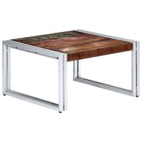vidaXL Table basse 60 x 60 x 35 cm Bois de récupération massif