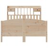 vidaXL Lit bibliothèque sans matelas 140x190 cm bois de pin massif