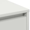 vidaXL Buffet LED Blanc 90 x 32 x 75 cm Bois d'ing&eacute;nierie