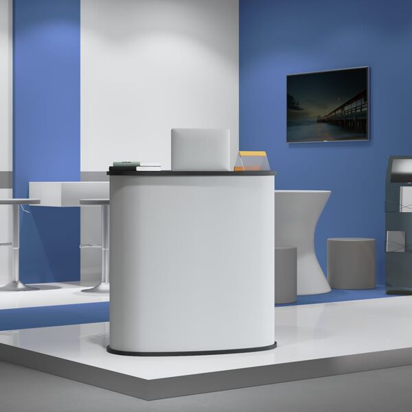 vidaXL Comptoir d'exposition pliable 90x48x93 cm bois d'ing&eacute;nierie