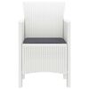 vidaXL Chaise de jardin 2 pcs Blanc 53 x 49 x 85 cm Polypropyl&egrave;ne