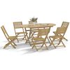 vidaXL Ensemble &agrave; manger de jardin 7 pcs Bois d'acacia solide