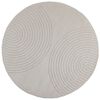 vidaXL Tapis d'int&eacute;rieur GALATI Cr&egrave;me &Oslash; 160 CM Polyester