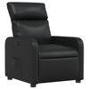 vidaXL Fauteuil inclinable Noir Similicuir