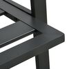 vidaXL Salon de jardin 5 pcs avec coussins Aluminium Gris foncé