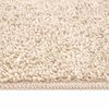 vidaXL Tapis Shaggy Anti-dérapant Crème 120 x 120 cm PP