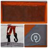 vidaXL Tente de camping tunnel 4 personnes gris et orange imperm&eacute;able