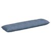 vidaXL Coussin de Dos Bleu 180 x 50 cm Tissu en velours c&ocirc;tel&eacute;
