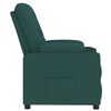 vidaXL Fauteuil inclinable Vert fonc&eacute; Tissu