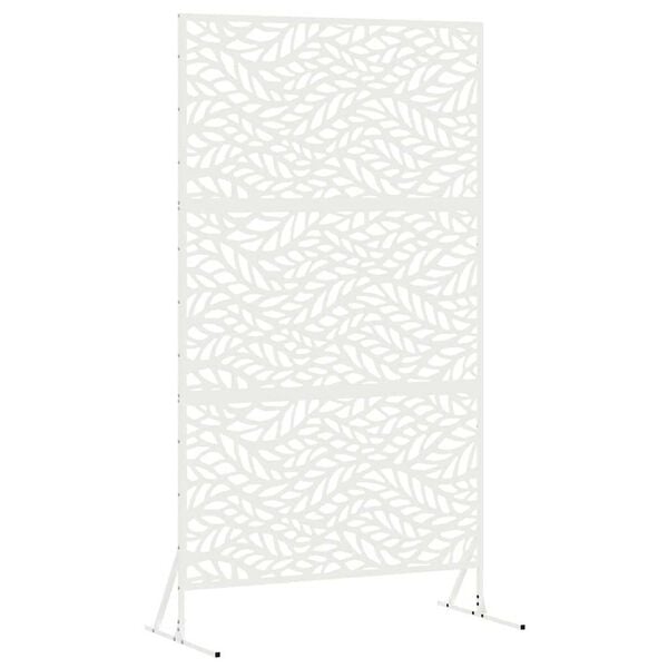 vidaXL &Eacute;cran de confidentialit&eacute; Blanc 100 x 50 x 180 cm Acier