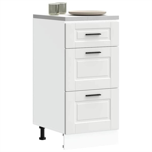 vidaXL Armoire de cuisine Porto blanc bois d'ingénierie