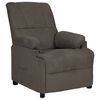 vidaXL Fauteuil inclinable gris fonc&eacute; tissu microfibre