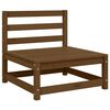 vidaXL Salon de jardin 2 pcs avec coussins Marron miel Bois de pin