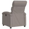 vidaXL Fauteuil inclinable Taupe Tissu