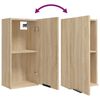 vidaXL Armoire de salle de bain murale Ch&ecirc;ne sonoma 32x20x67 cm
