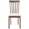 vidaXL Chaises &agrave; manger coussins 2 pcs marron bois massif caoutchouc