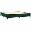 vidaXL Cadre de lit sans matelas vert fonc&eacute; 200x200 cm velours