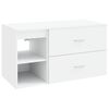 vidaXL Ensemble de mobilier de salle de bain 2 pc Blanc