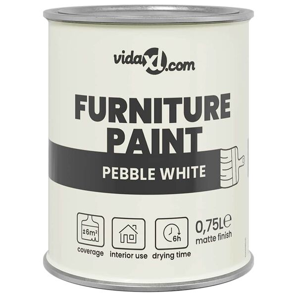 vidaXL Peinture pour meubles Blanc 10 x 10 x 12,2 cm Impression murale