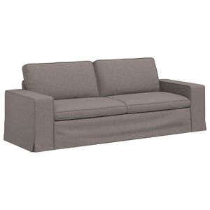 vidaXL Canap&eacute; Taupe 222 x 80 x 82 cm tissu