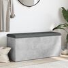 vidaXL Banc de rangement gris b&eacute;ton 102x42x45 cm bois d'ing&eacute;nierie