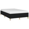 vidaXL Cadre de lit sans matelas noir 120x190 cm tissu