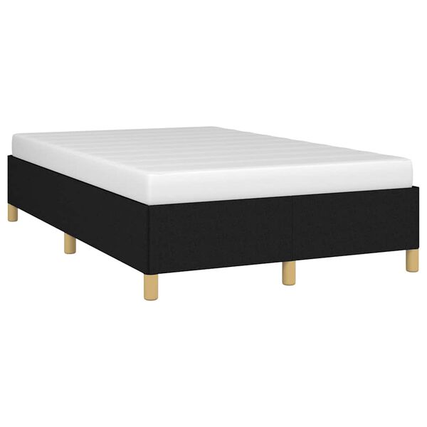 vidaXL Cadre de lit sans matelas noir 120x190 cm tissu