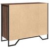 vidaXL Buffet chêne marron 91x35,5x74,5 cm bois d'ingénierie