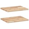 vidaXL &Eacute;tag&egrave;res flottantes 2 pcs 60x30x2 cm acacia massif non trait&eacute;