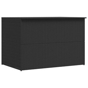 vidaXL Bo&icirc;te de rangement de jardin noir 150x100x100 cm r&eacute;sine tress&eacute;e