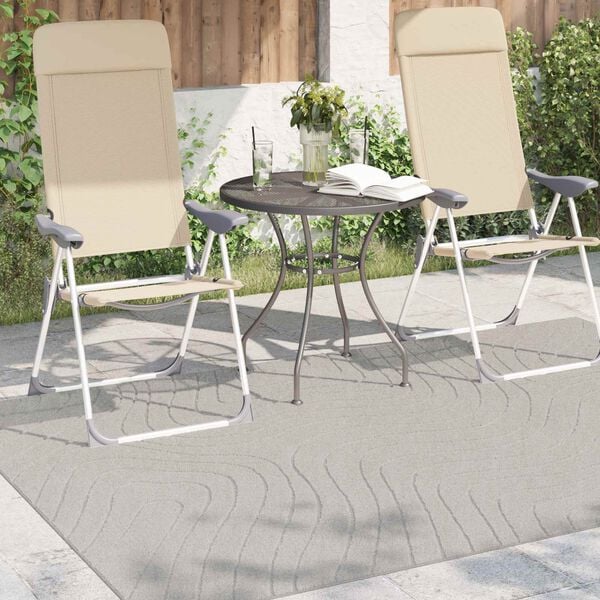 vidaXL Tapis de surface HUARTE Cr&egrave;me 200 x 140 cm Polyester