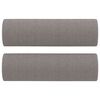 vidaXL Ensemble de canapés 3 pcs avec coussins taupe tissu