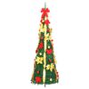 vidaXL Sapin de Noël artificiel escamotable 50 LED vert 120 cm