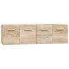 vidaXL Armoires murales 2 pcs Ch&ecirc;ne sonoma 60x36,5x35 cm Bois
