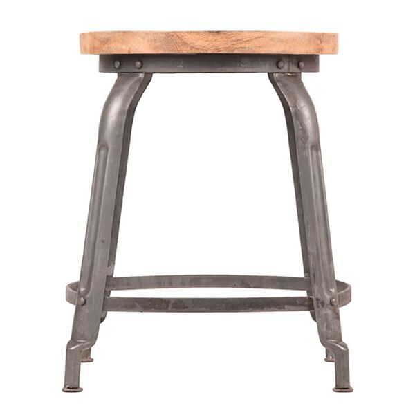 LABEL51 Tabouret Delhi 37x37x47 cm Gris
