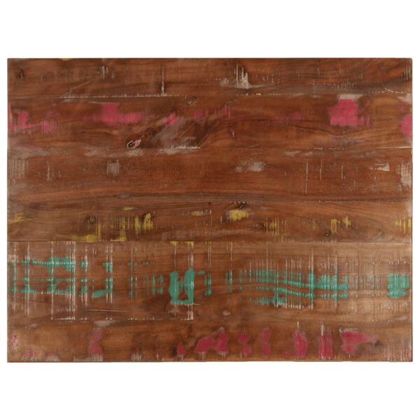 vidaXL Dessus de table 90x70x1,5 cm rectangulaire bois massif r&eacute;cup&eacute;r&eacute;