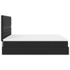 vidaXL Cadre de lit ottoman avec matelas noir 180x200 cm similicuir