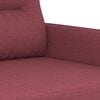 vidaXL Ensemble de canap&eacute;s 3 pcs avec coussins Rouge bordeaux Tissu
