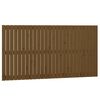 vidaXL T&ecirc;te de lit murale Marron miel 166x3x90 cm Bois massif de pin