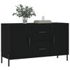 vidaXL Buffet noir 100x36x60 cm bois d'ingénierie