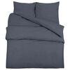vidaXL Ensemble de housse de couette Anthracite 200x220 cm Microfibre