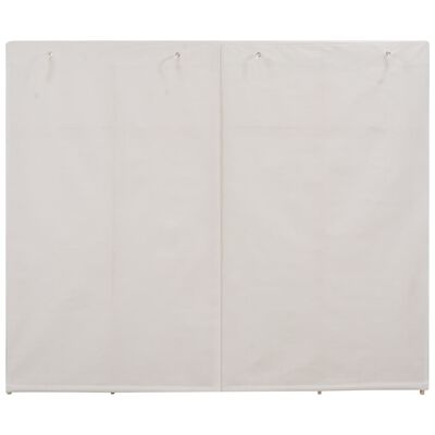 vidaXL Garde-robe Blanc 200 x 40 x 170 cm Tissu
