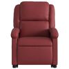 vidaXL Fauteuil inclinable de massage électrique rouge bordeaux