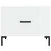 vidaXL Table basse blanc brillant 50x50x40 cm bois d'ing&eacute;nierie