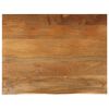 vidaXL Dessus de table &agrave; bord vivant 100x80x2,5cm bois massif manguier