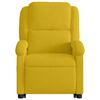 vidaXL Fauteuil inclinable de massage &eacute;lectrique jaune velours