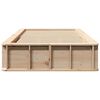 vidaXL Cadre de lit Cire marron 75 x 190 cm Bois de pin massif